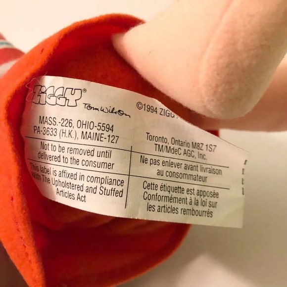 Vintage 1994 American Greetings Ziggy Top Pop Fathers Day Plush Soft Doll - Picture 10 of 13